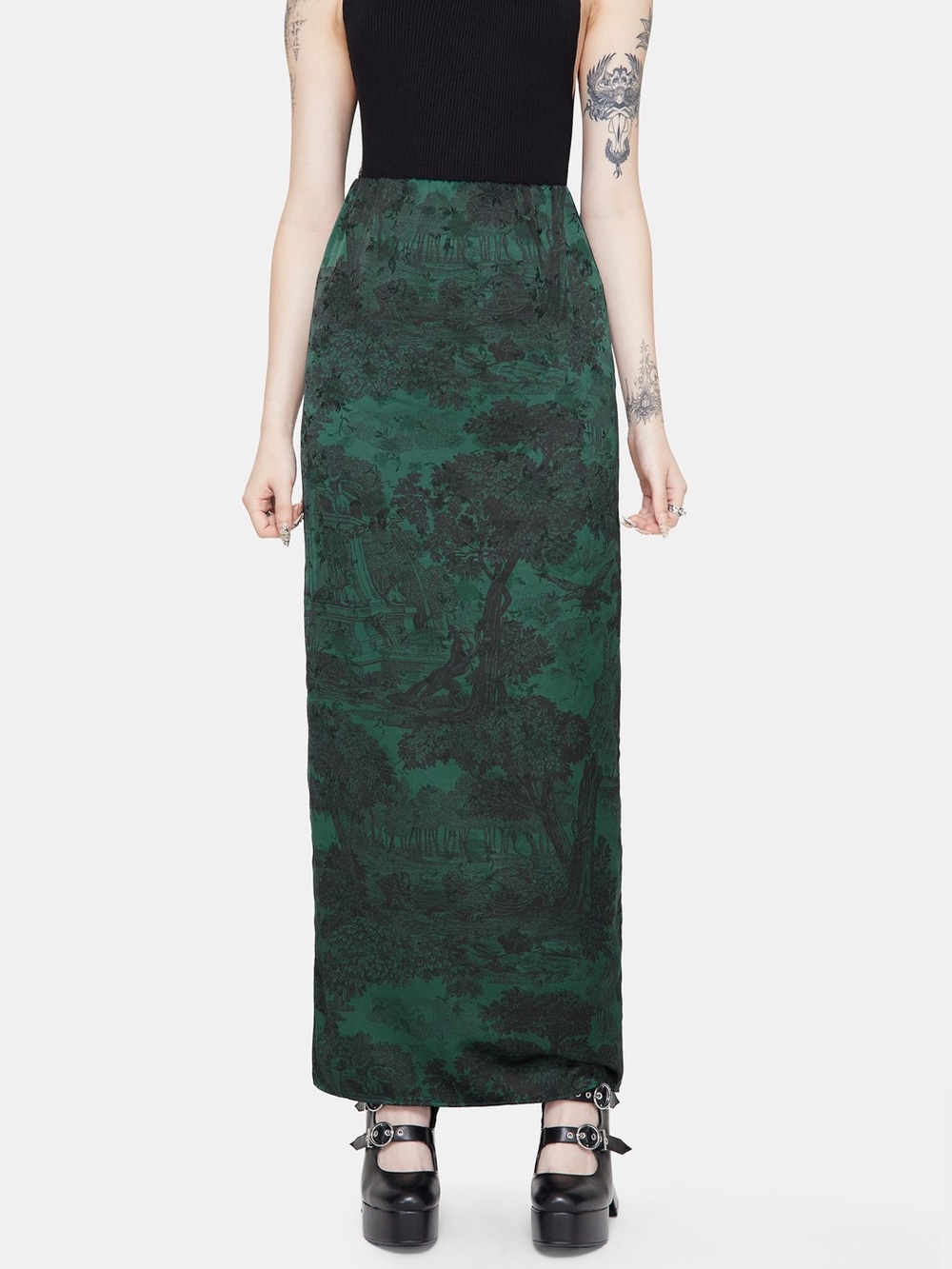Disturbia Solara Toile Print Maxi Skirt US 10 / UK  14 - Picture 5 of 7